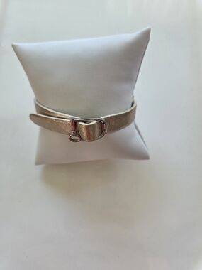 KEEP Collective Rose Gold Leather Wrap Bracelet with Silver-Tone Buckle